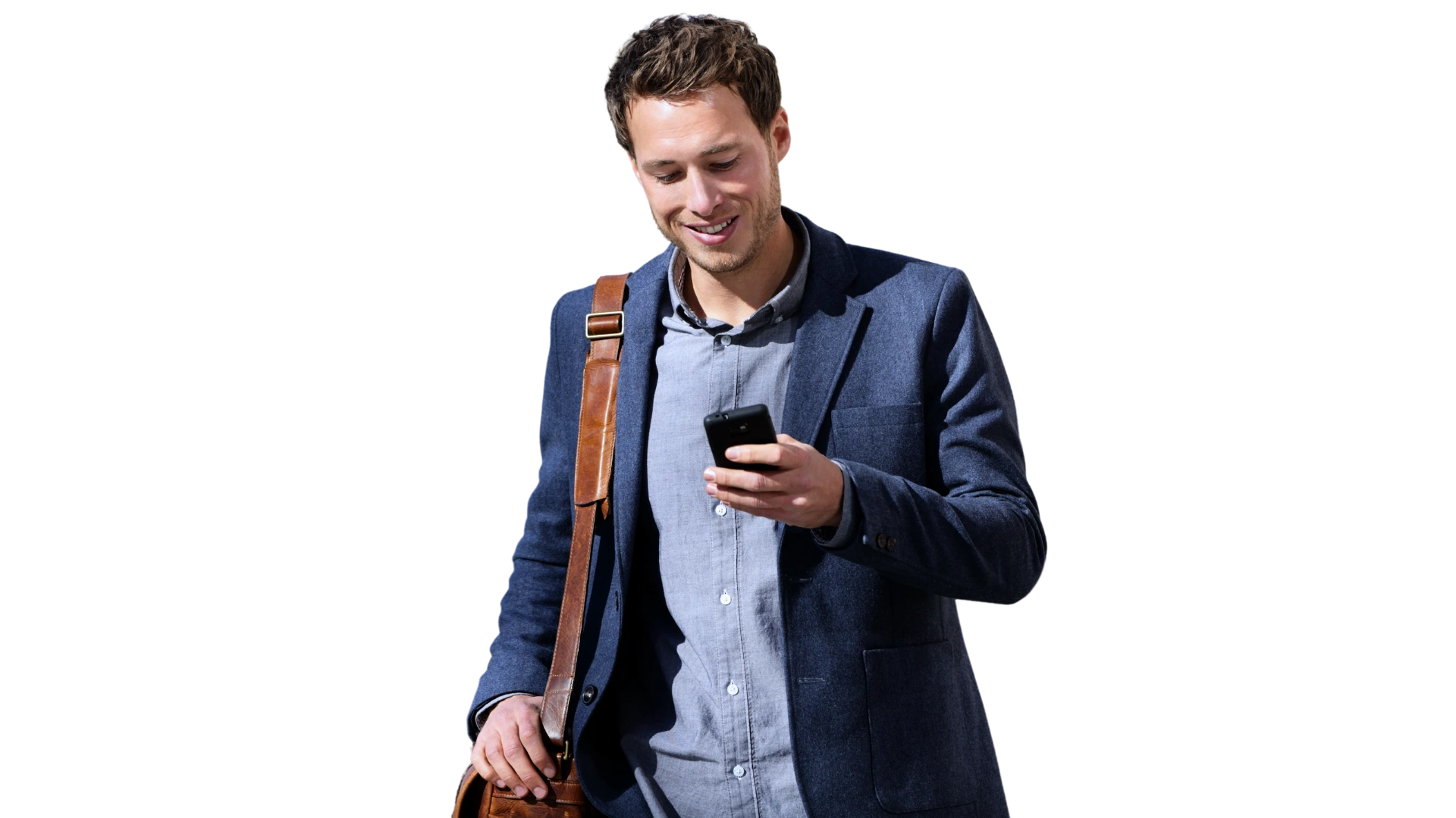 Usuario usando la app